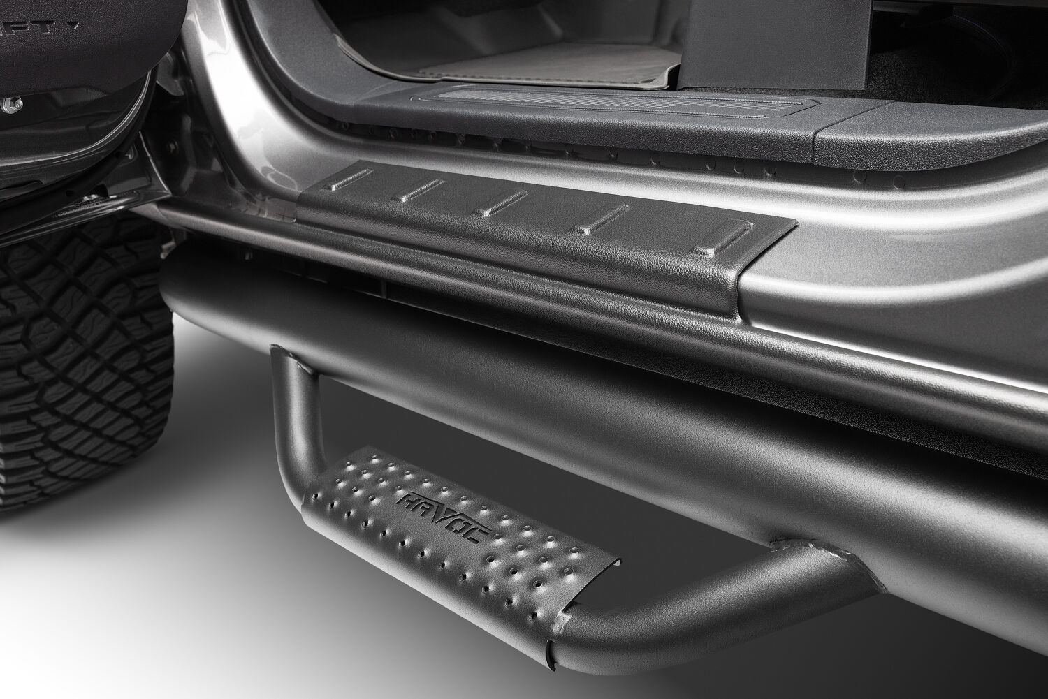 Trail Armor Rocker Panel Black, Incl. Side Panels/Sill Plate Cover For 2014-2019 Silverado/Sierra...