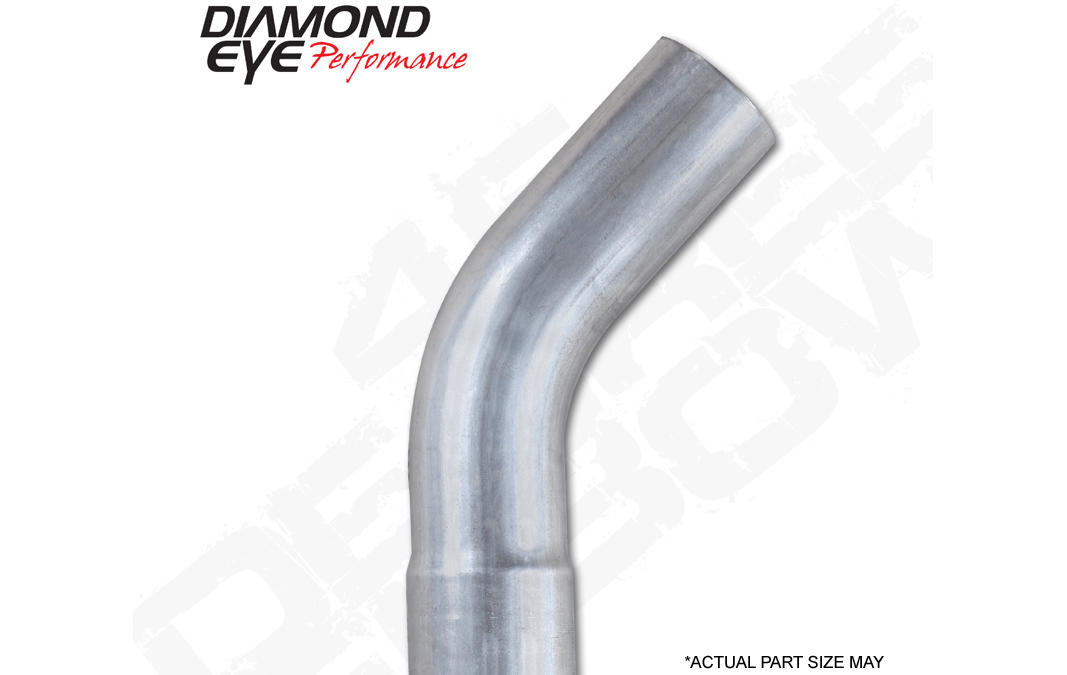 Diamond Eye Performance Exhaust Pipe Elbow 45 Degree 3.5 Inch Stainless Performance Exhaust Elbow...